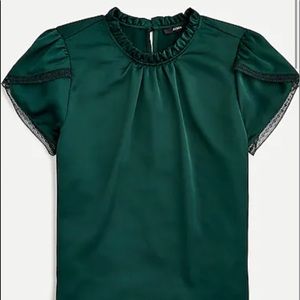 Never Worn J.Crew Tulip Sleeve Ruffle Top